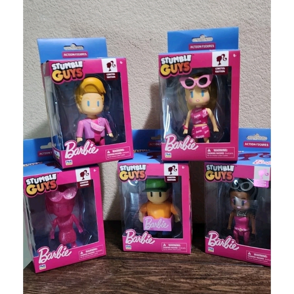 Stumble Guys x Barbie Limited Edition‎ 5 Figure Set PMI NIB 8+